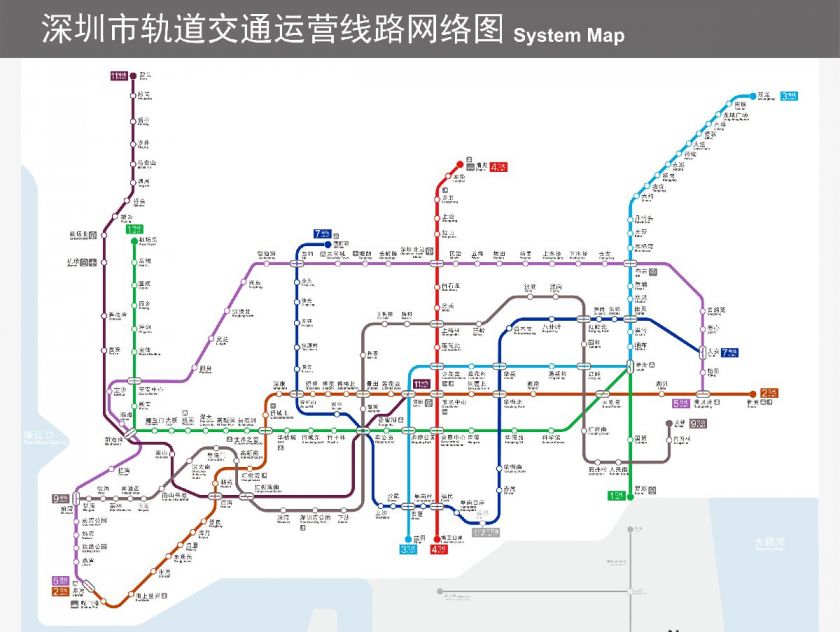 深圳地铁最新线路图全景概览